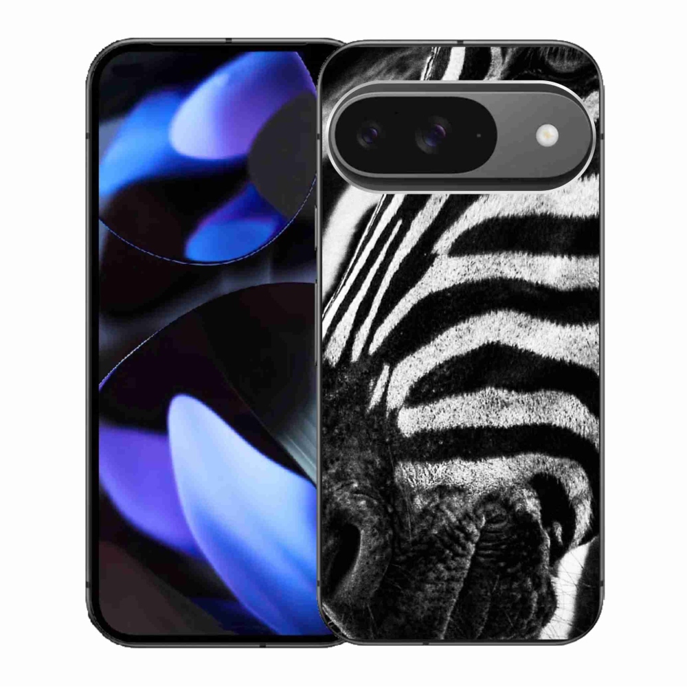 Gelový kryt mmCase na Google Pixel 9/9 Pro - zebra