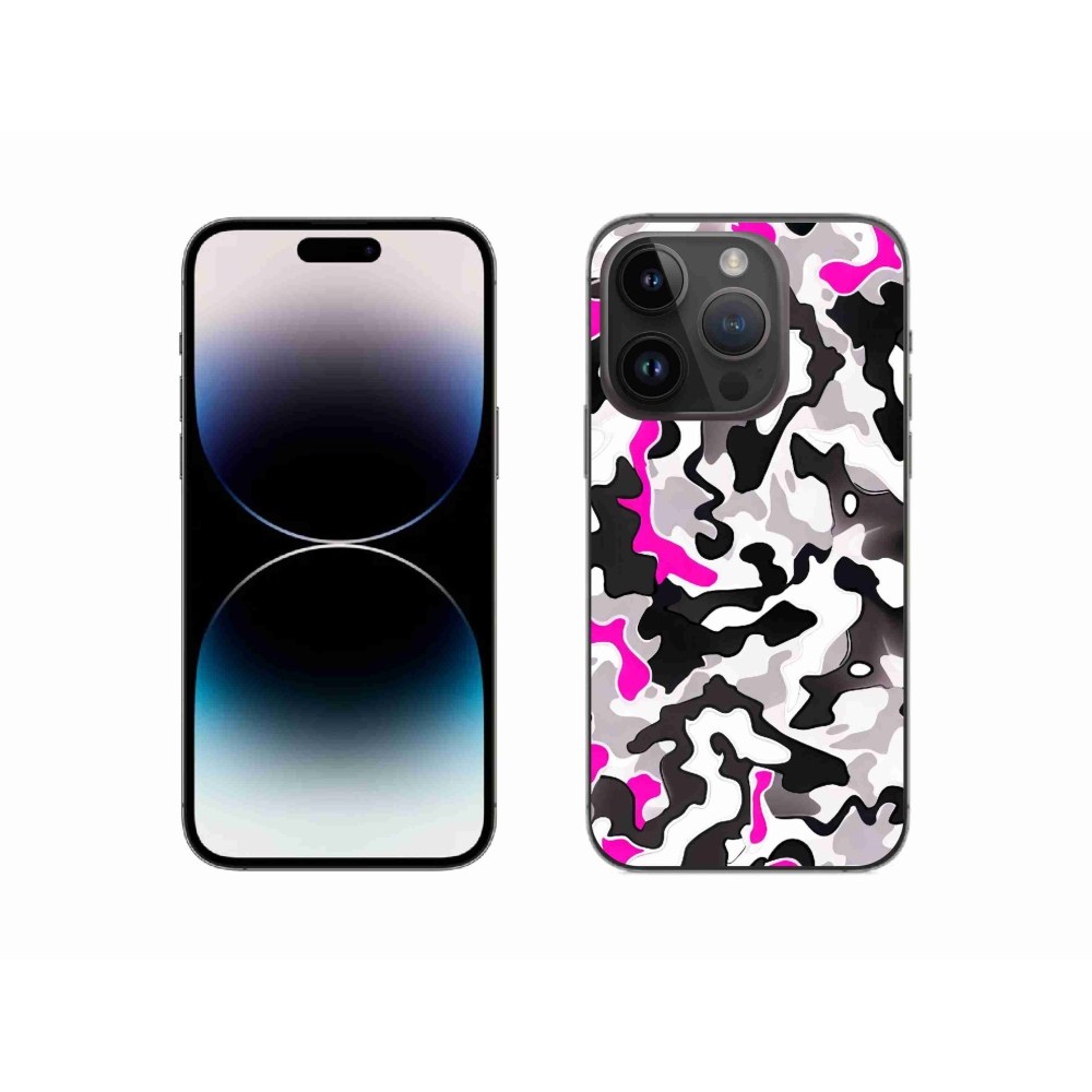 Gelový kryt mmCase na iPhone 14 Pro - maskáčový vzor 5