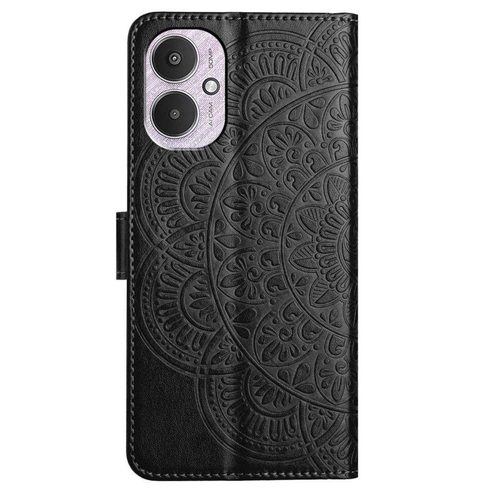 Mandala knížkové pouzdro na Xiaomi Redmi 13C 5G - černé