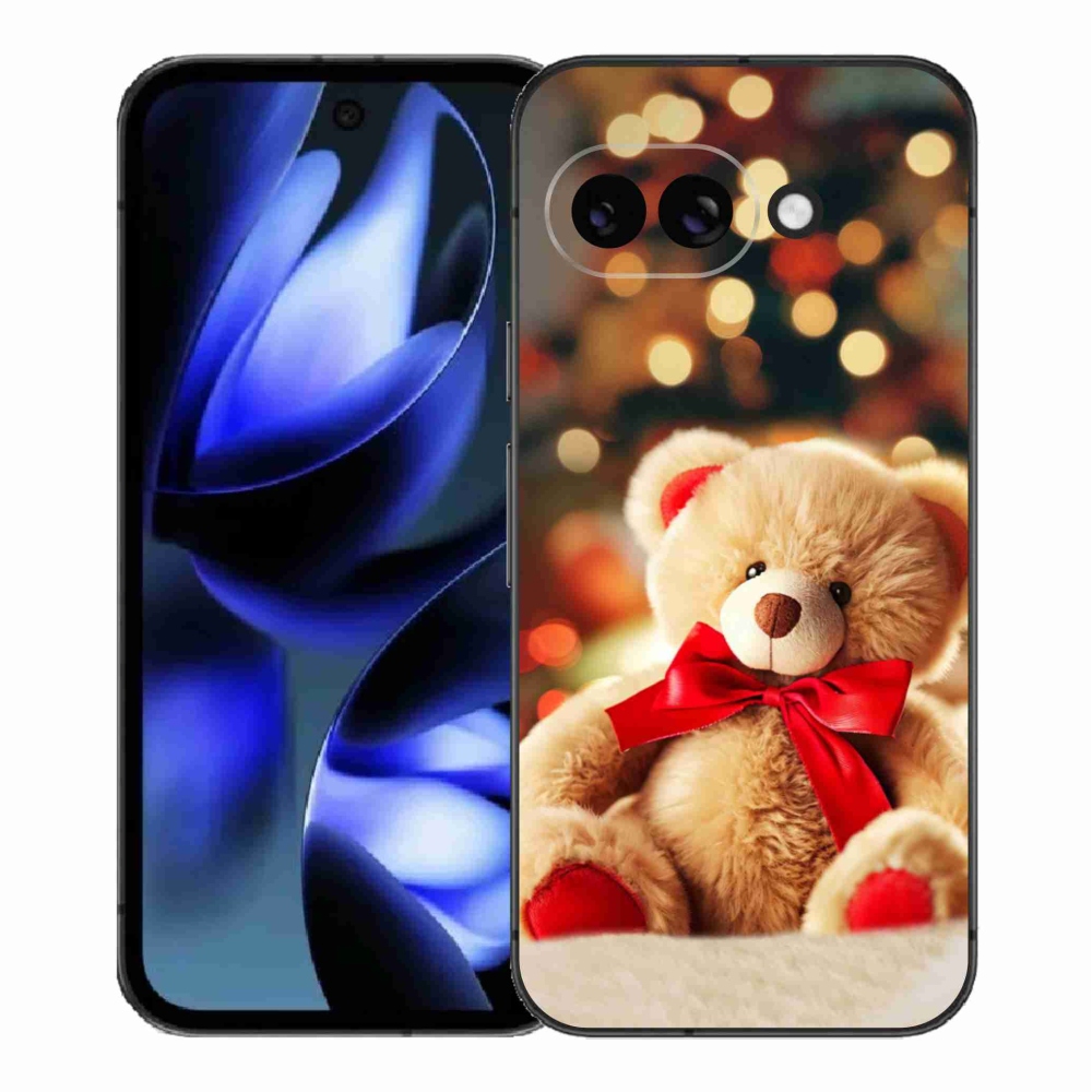 Gelový kryt mmCase na Google Pixel 9a - plyšový medvídek