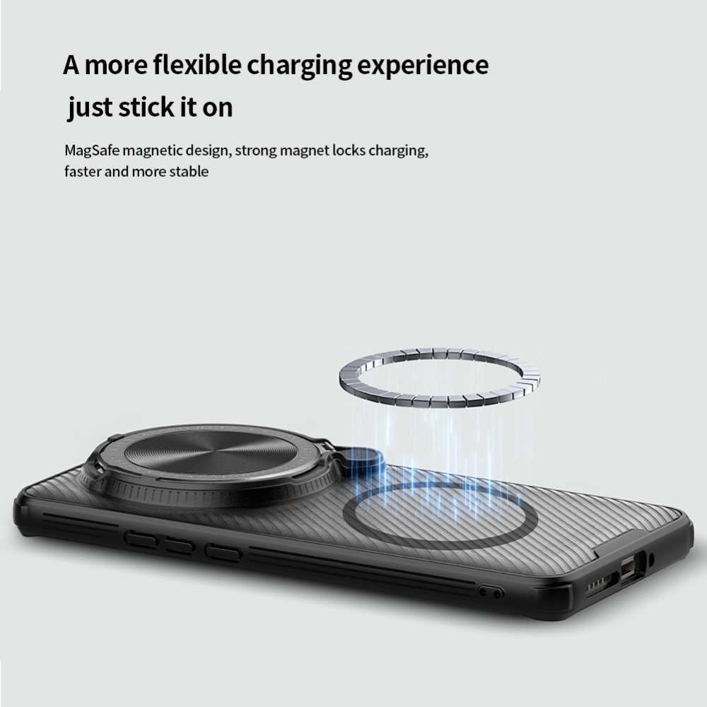 Prop odolný kryt s ochranou fotoaparátu a MagSafe na Xiaomi 15 Ultra - černý