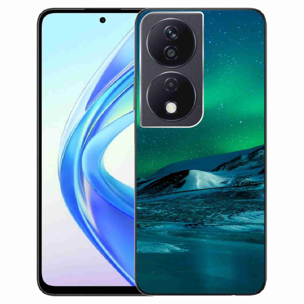 Gelový kryt mmCase na Honor X7b/Honor 90 Smart - polární záře