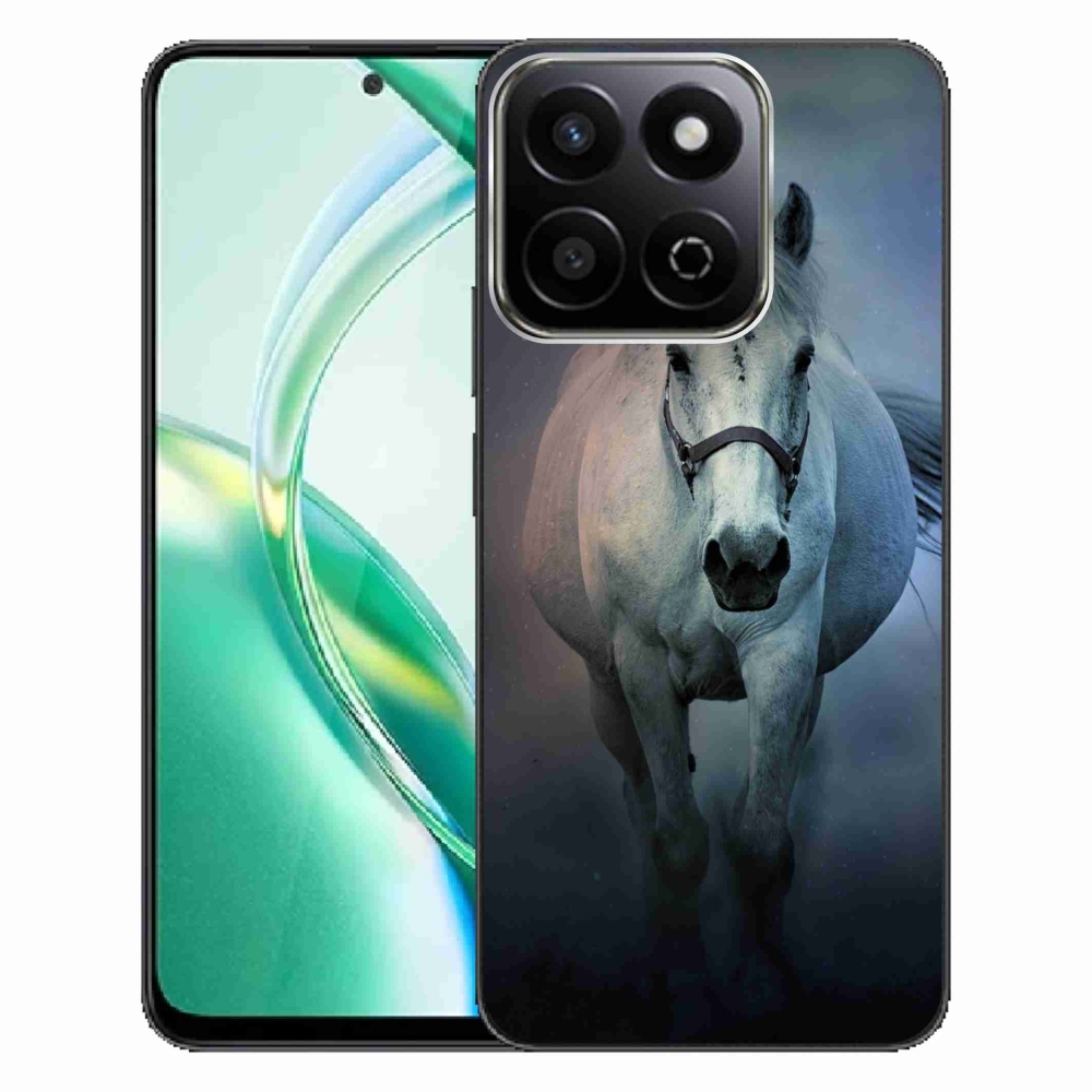 Gelový obal mmCase na Honor 200 Smart 5G - běžící bílý kůň