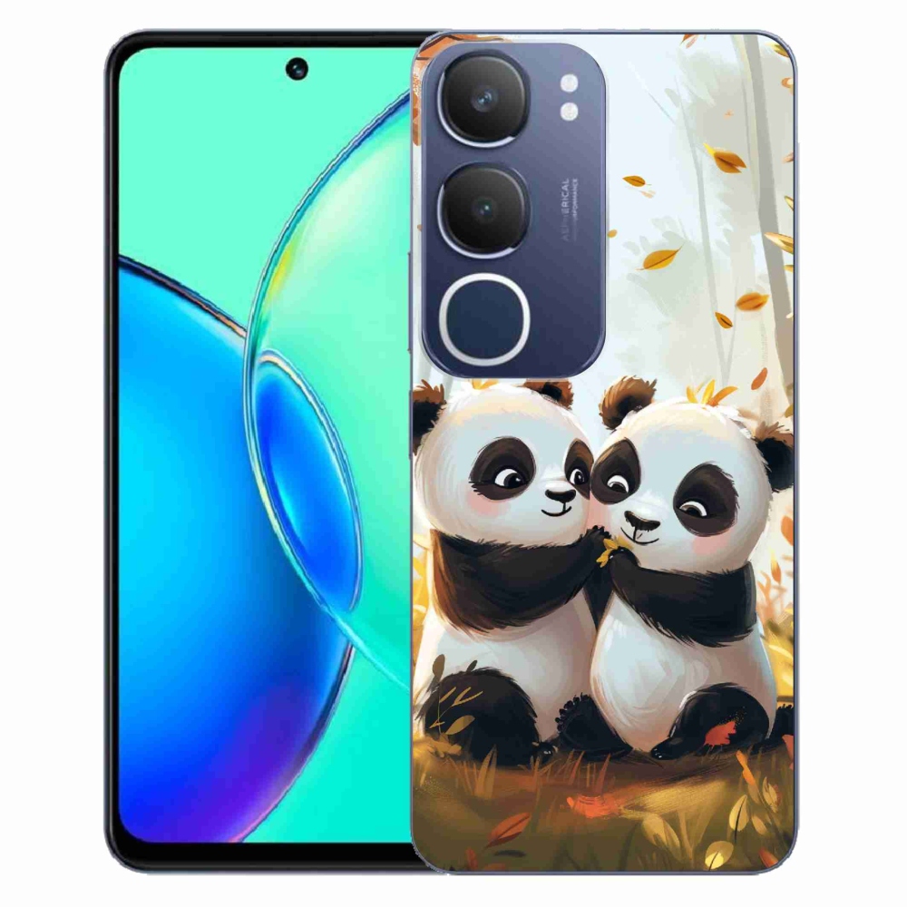 Gelový kryt mmCase na Vivo Y19s - pandy