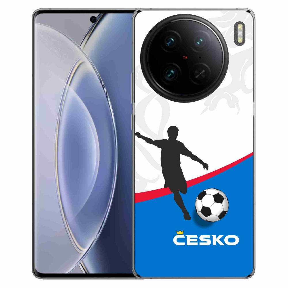 Gelový kryt mmCase na Vivo X90 Pro - fotbal Česko 1