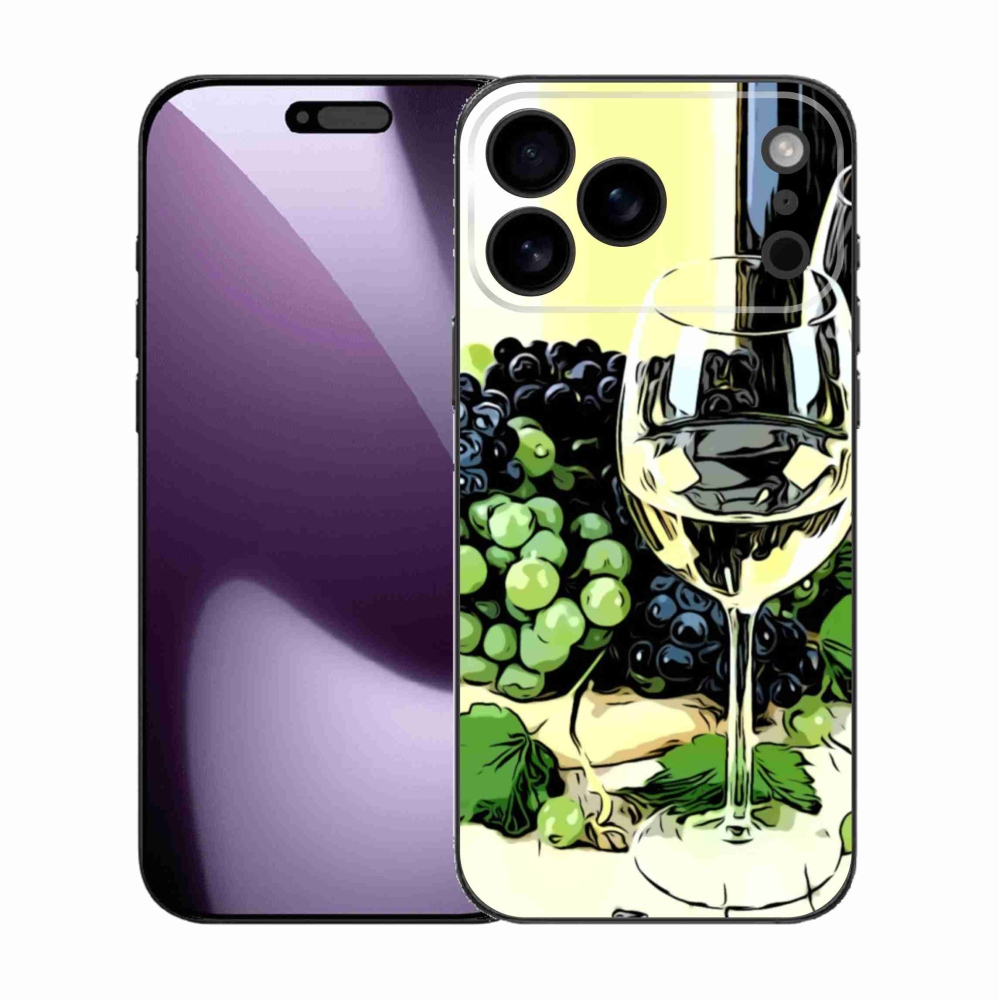 Gelový kryt mmCase na iPhone 17 Pro Max - sklenka vína