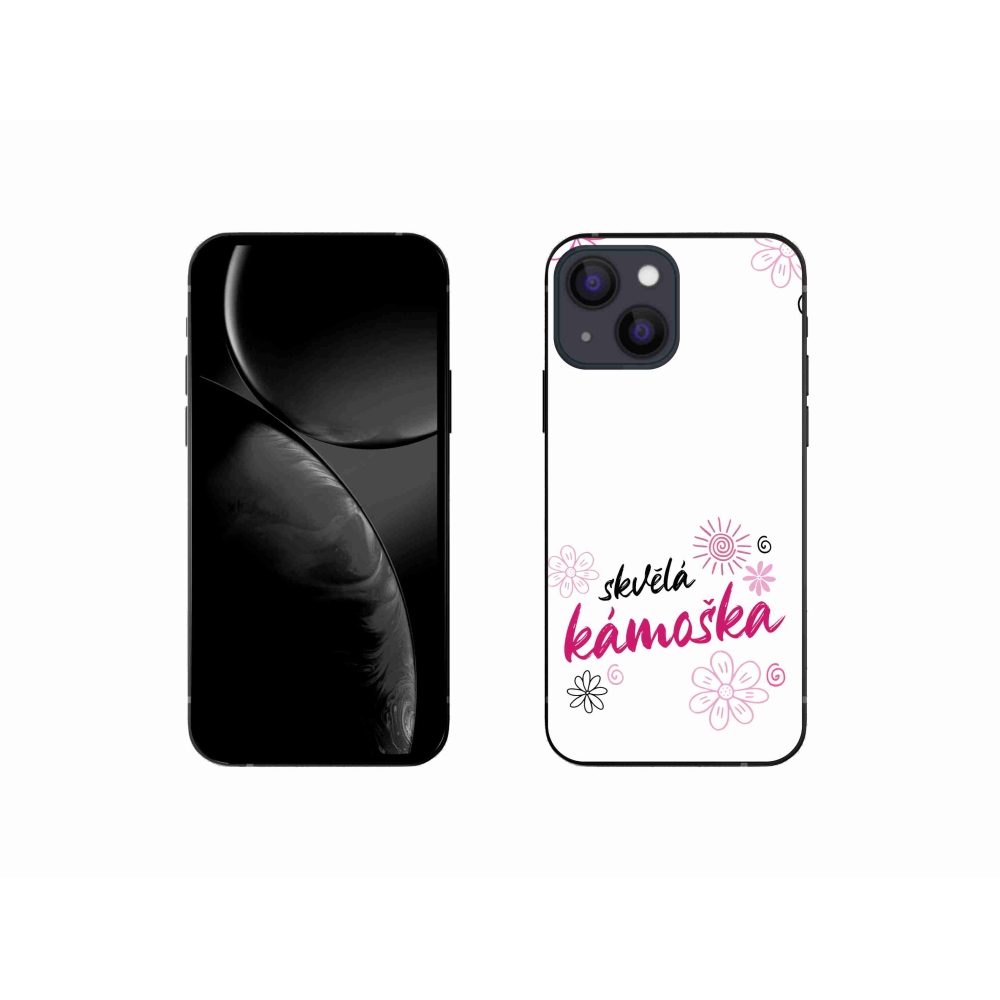 Gelový kryt mmCase na iPhone 13 mini 5.4 - skvělá kámoška bílé pozadí