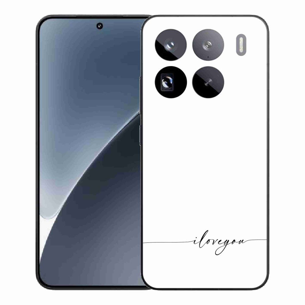 Gelový kryt mmCase na Xiaomi 15 Pro - I love you bílé pozadí