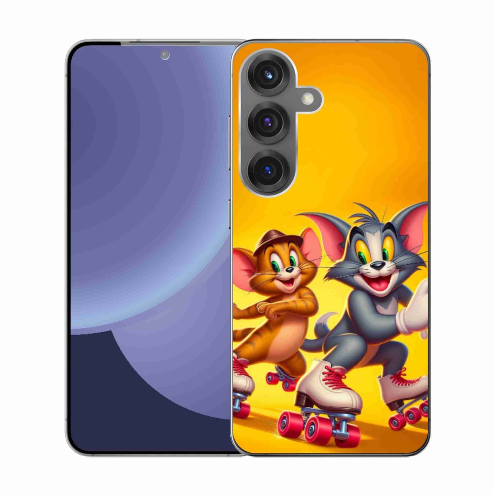 Gelový kryt mmCase na Samsung Galaxy S25 - tom a jerry