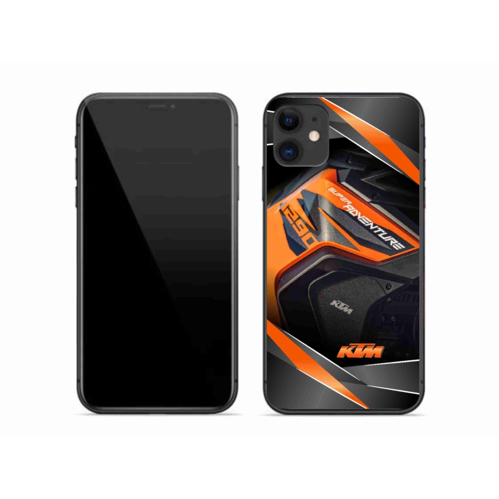 Gelový kryt mmCase na iPhone 11 - motorka ktm