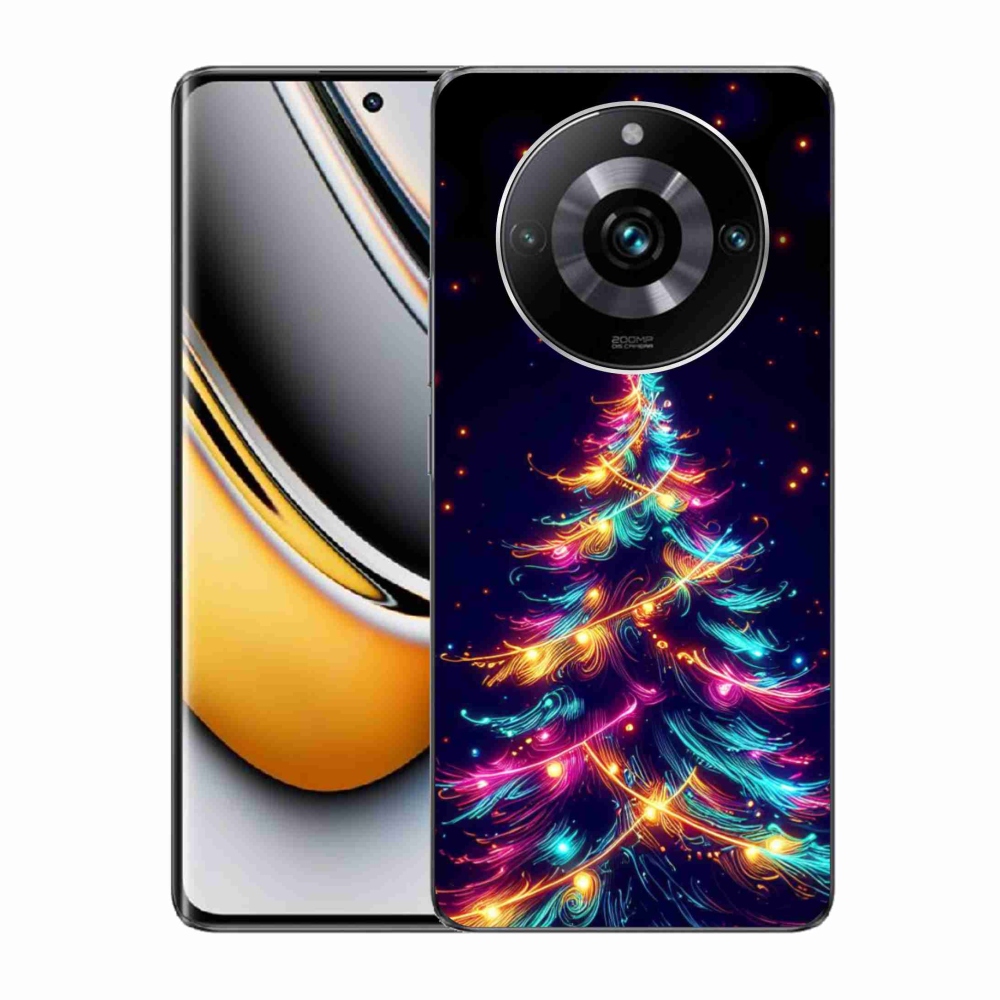 Gelový kryt mmCase na Realme 11 Pro/11 Pro+ - neonový vánoční stromek