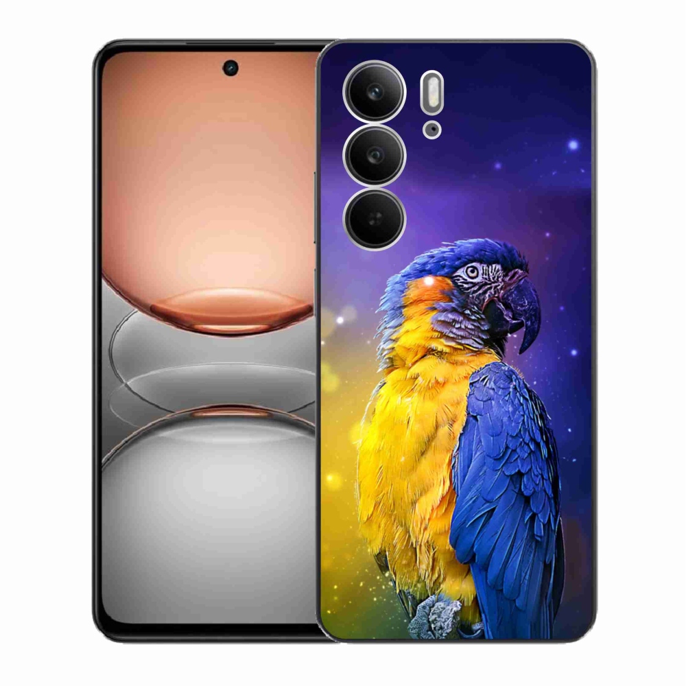 Gelový kryt mmCase na Realme C75 - papoušek ara 1