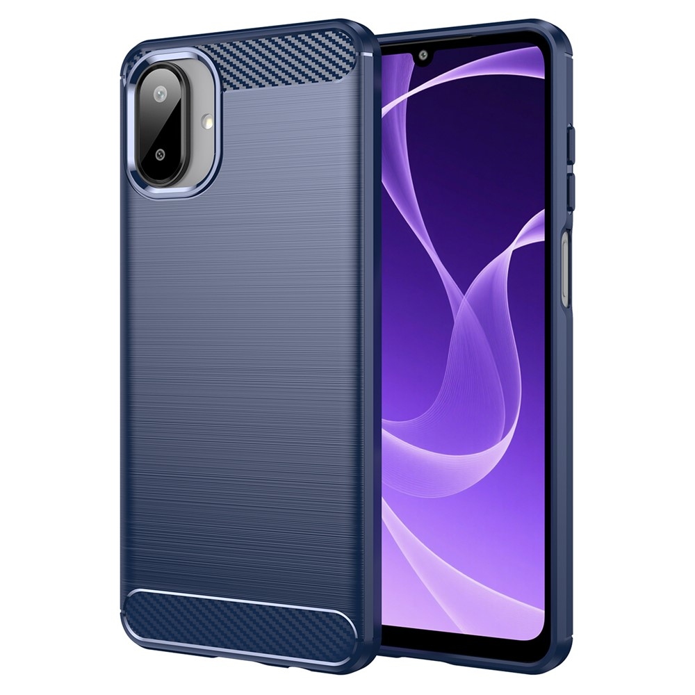 Carbon odolný gelový obal na Samsung Galaxy A07 4G - modrý