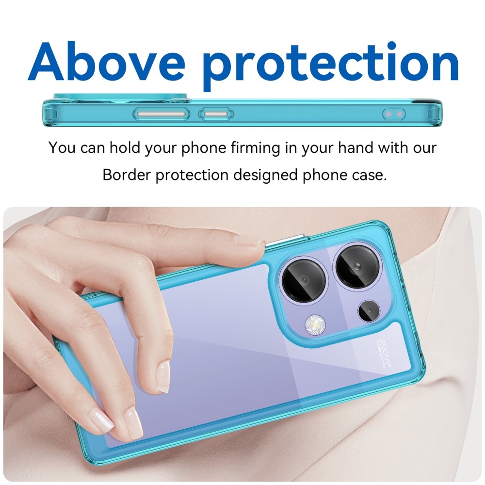Gelový obal s pevnými zády pro Xiaomi Redmi Note 13 Pro 4G/Poco M6 Pro - světlemodrý