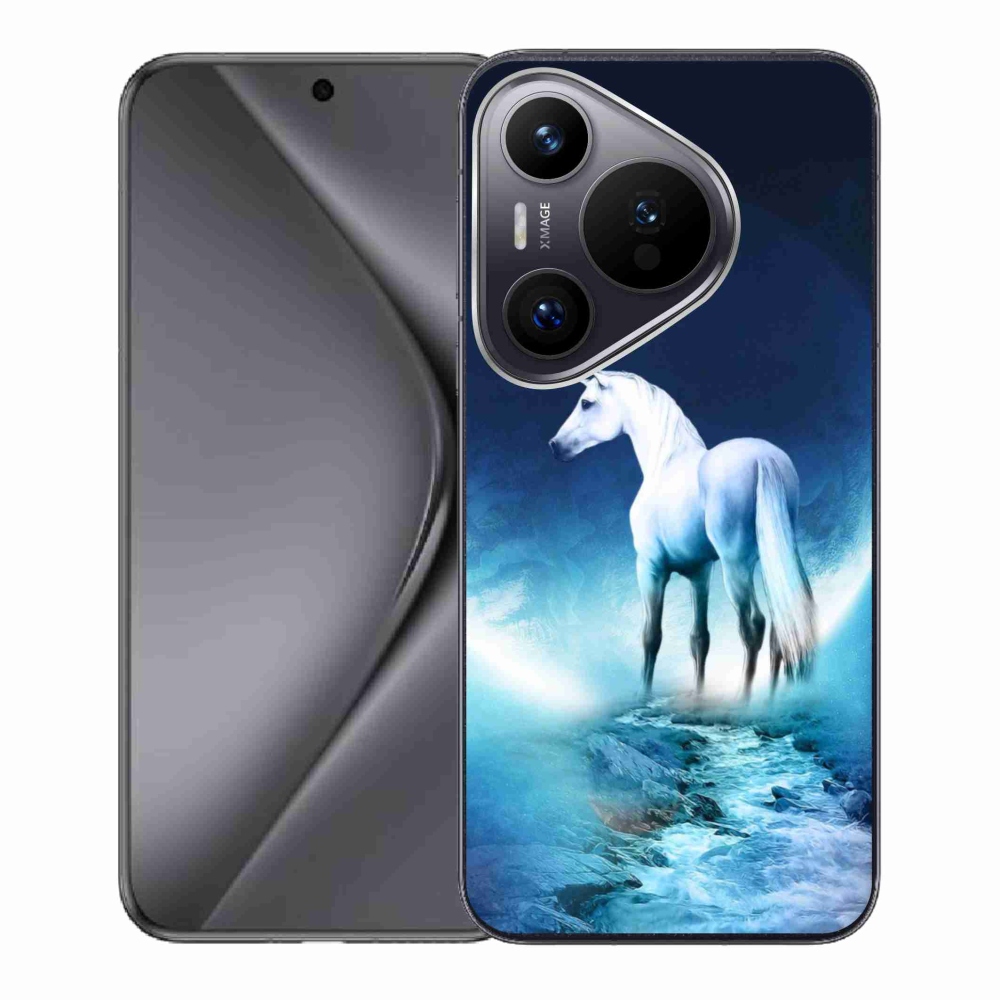 Gelový kryt mmCase na Huawei Pura 70 - bílý jednorožec