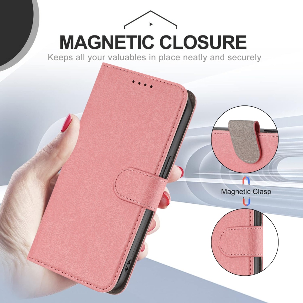 Snap knížkové pouzdro na Xiaomi Redmi 15 4G/5G (171mm) - růžové