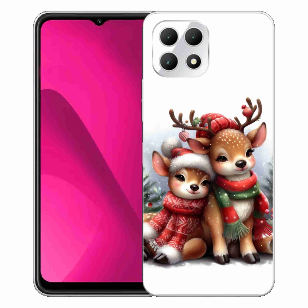 Gelový kryt mmCase na T-Mobile T Phone 2 - vánoční sobi