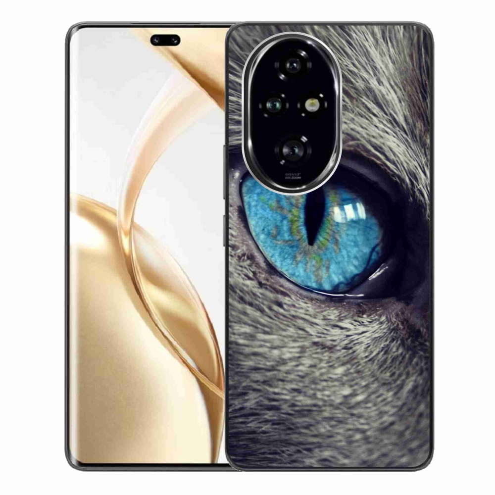 Gelový kryt mmCase na Honor 200 Pro 5G - modré kočičí oko