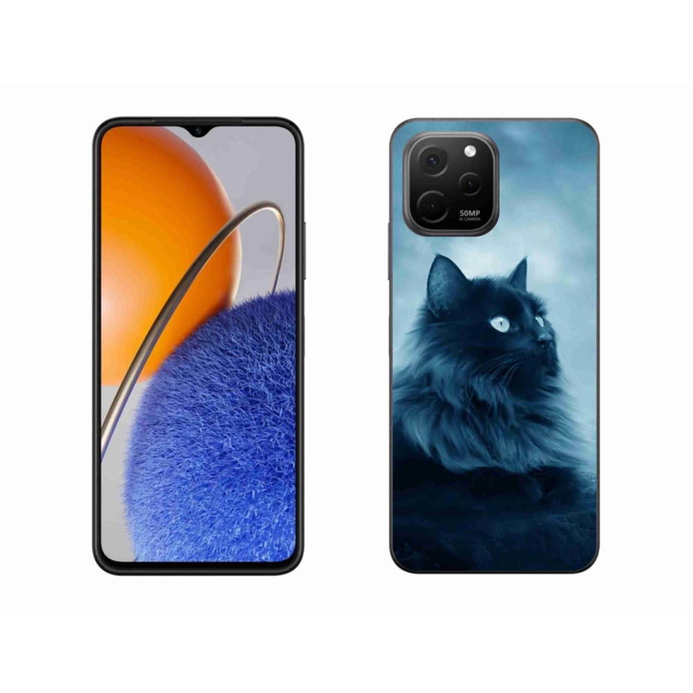 Gelový obal mmCase na Huawei Nova Y61 - černá kočka 1