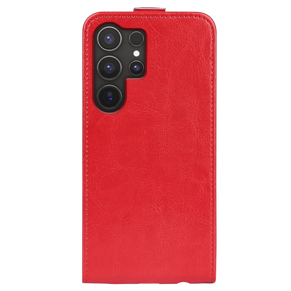 Vertical knížkové pouzdro na Samsung Galaxy S25 Ultra - červené