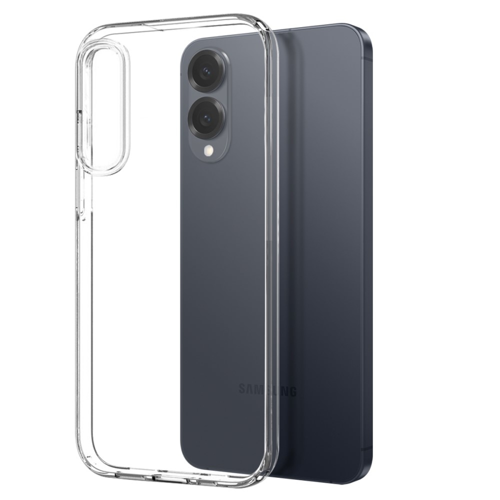 NORTHJO průhledný gelový obal + tvrzené sklo na Samsung Galaxy S25 Edge - průhledný