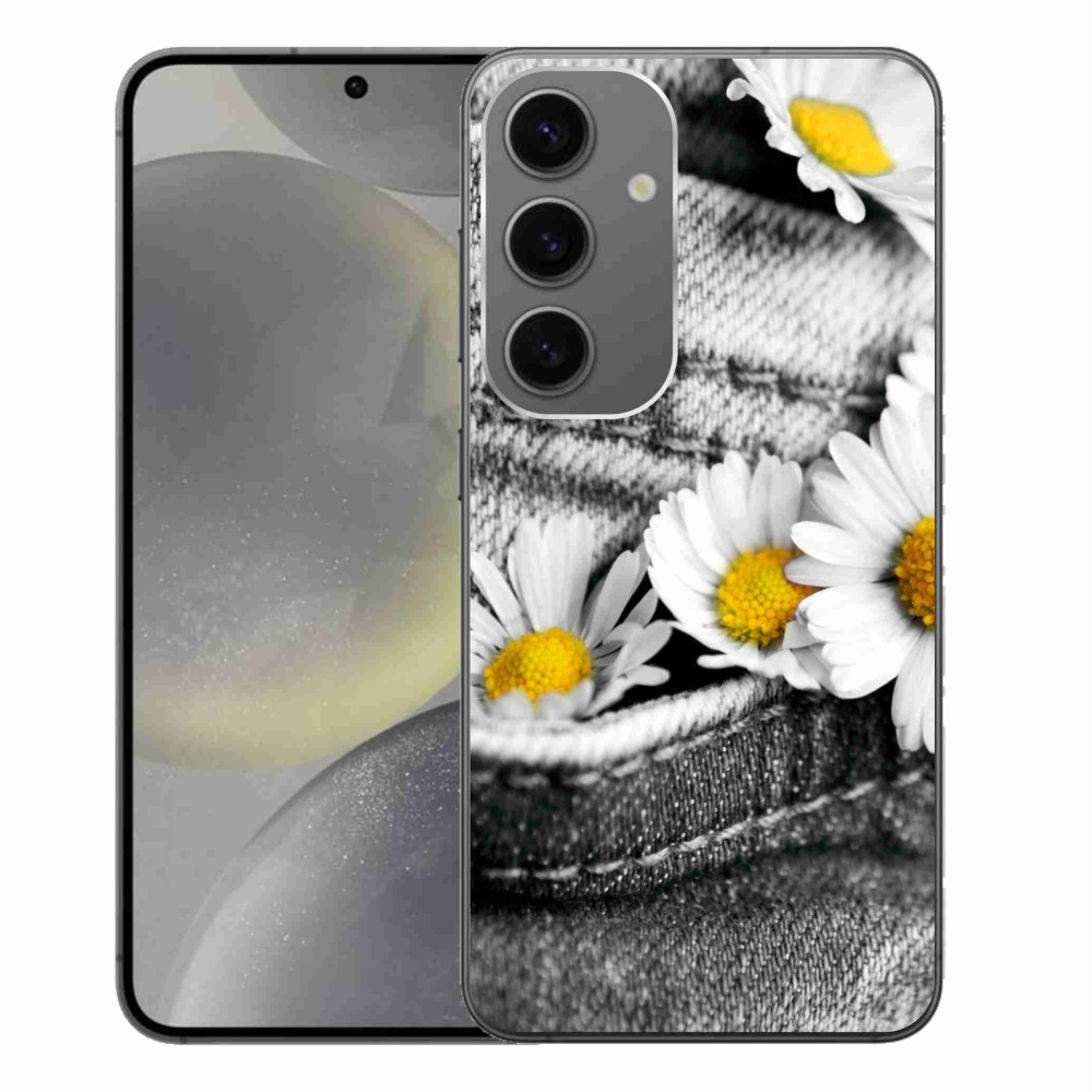 Gelový obal mmCase na Samsung Galaxy S24+ - kopretiny