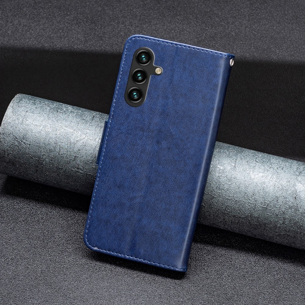 Butterfly knížkové pouzdro na Samsung Galaxy A55 5G - tmavěmodré