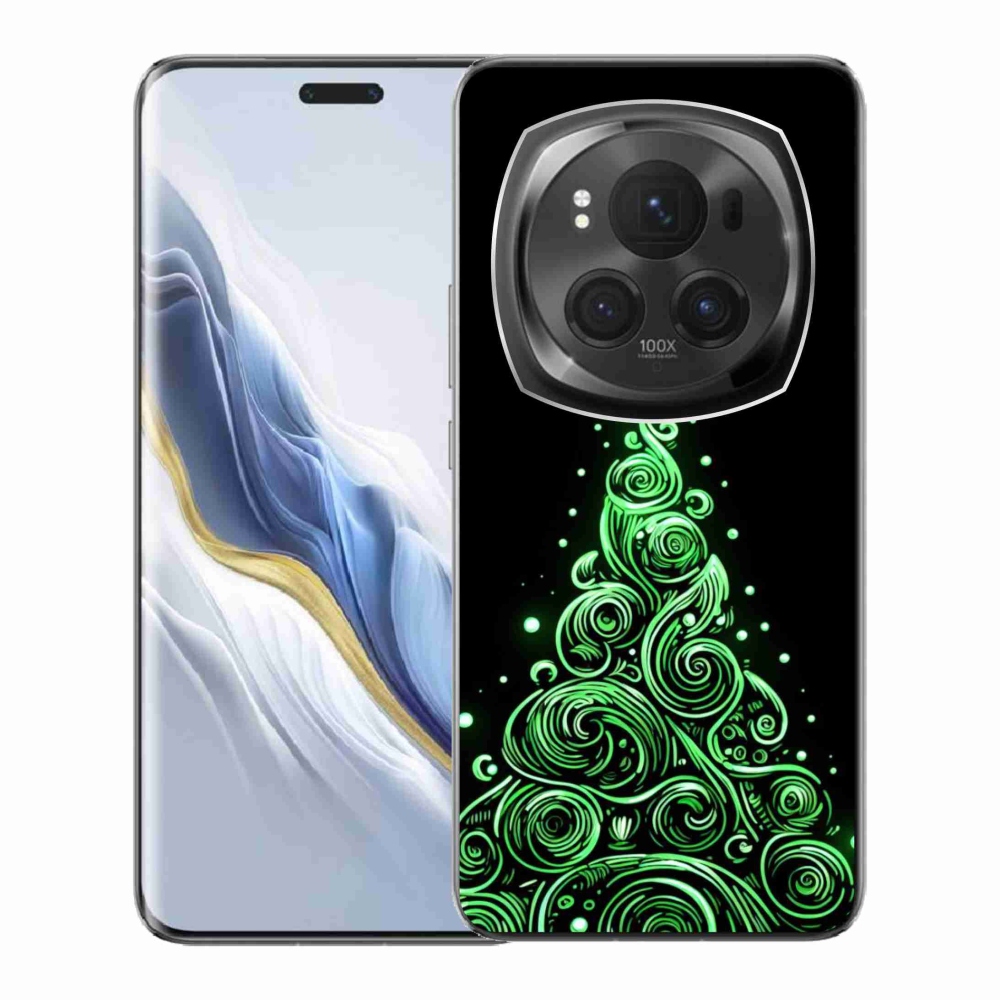Gelový kryt mmCase na Honor Magic 6 Pro 5G - neonový vánoční stromek 3