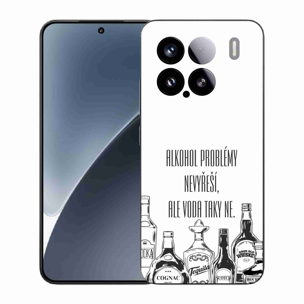 Gelový kryt mmCase na Xiaomi 15 - vtipný text bílé pozadí