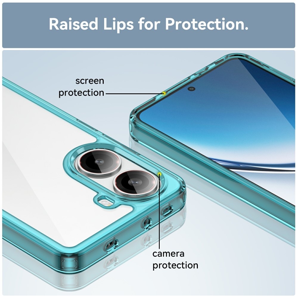 Gelový obal s pevnými zády na Xiaomi Poco X7 Pro 5G - světlemodrý