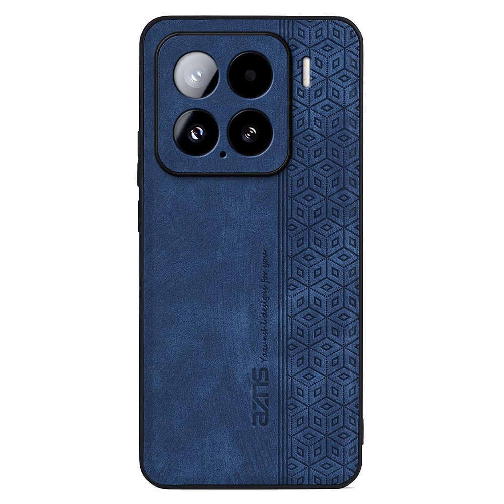 AZNS gelový obal potažený PU kůží pro mobil Xiaomi 15 - modrý