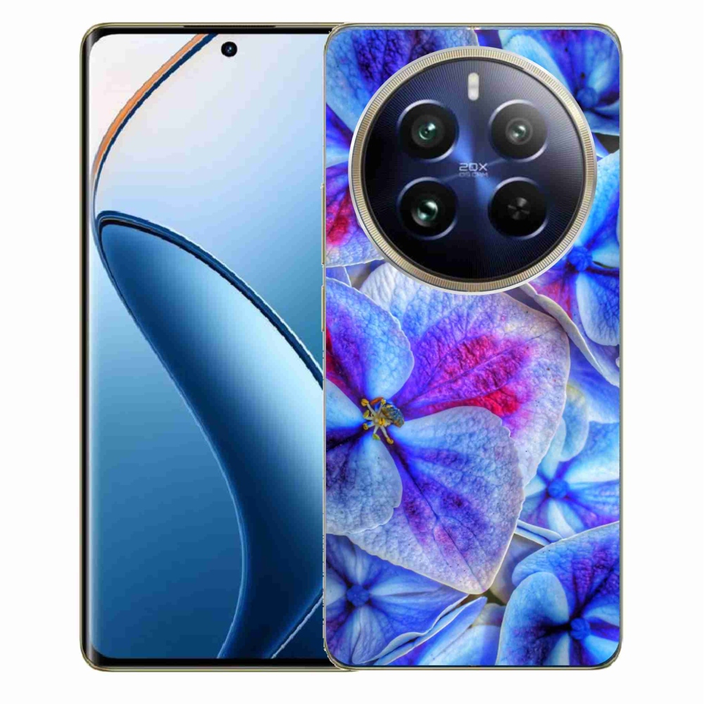 Gelový kryt mmCase na Realme 12 Pro 5G/12 Pro+ 5G - modré květy 1