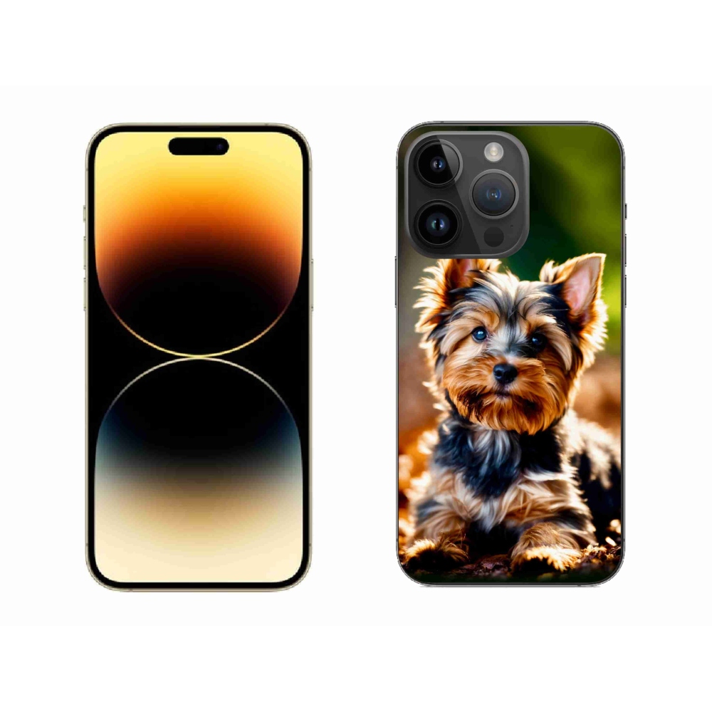 Gelový kryt mmCase na iPhone 14 Pro Max - jorkšír 10