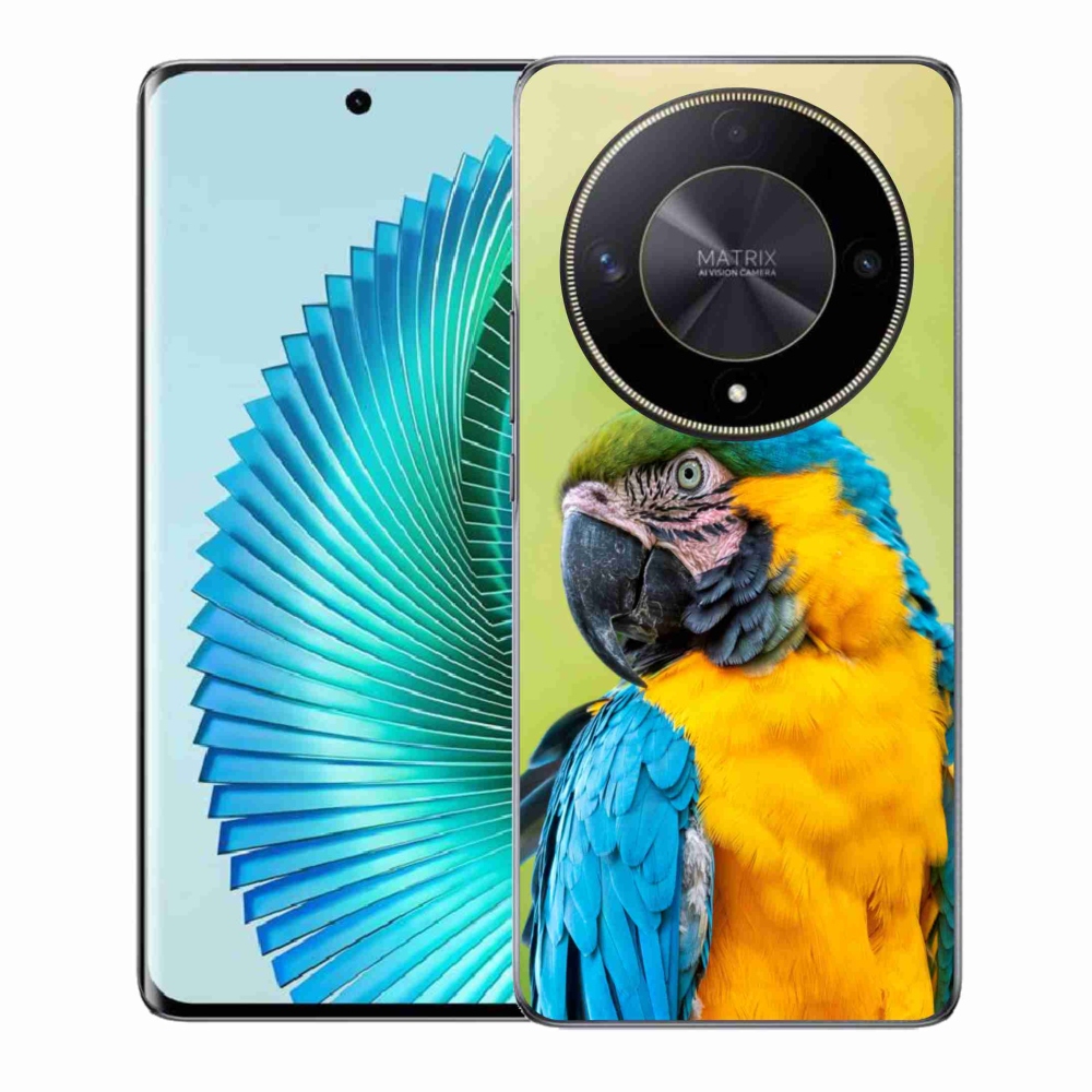 Gelový obal mmCase na Honor Magic 6 Lite 5G - papoušek ara 2