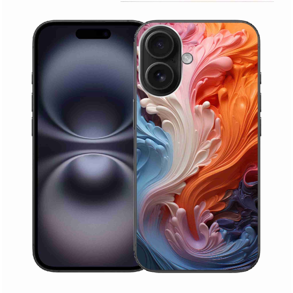 Gelový kryt mmCase na iPhone 16 - abstraktní motiv 8