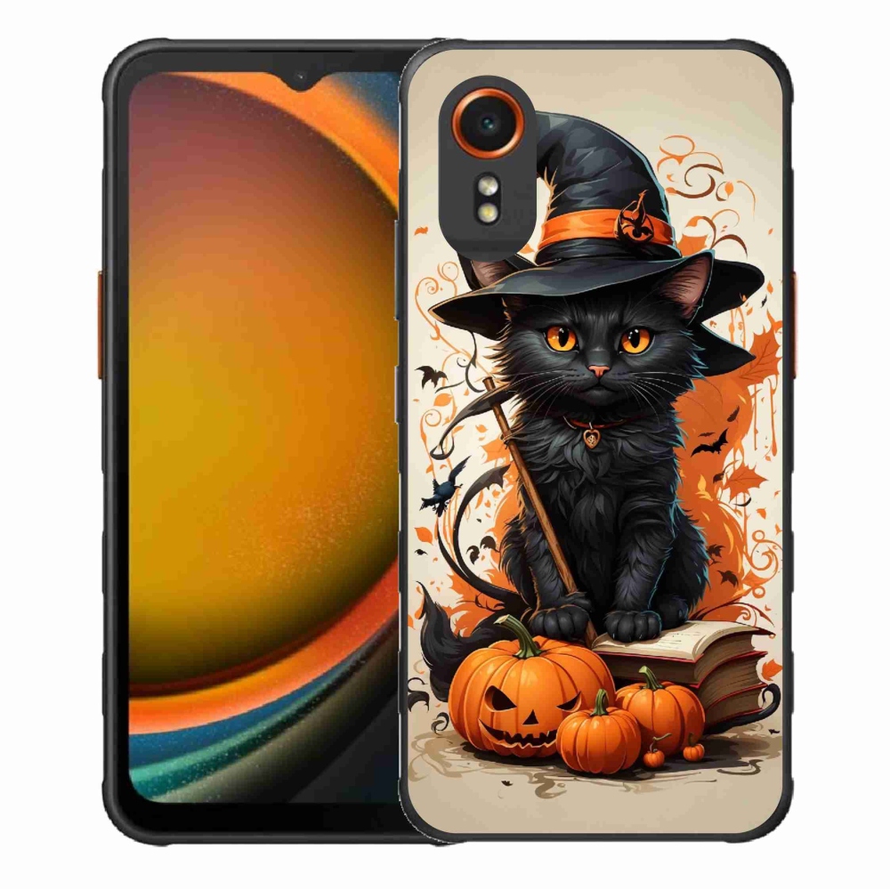 Gelový kryt mmCase na Samsung Galaxy Xcover 7 - kocour čaroděj