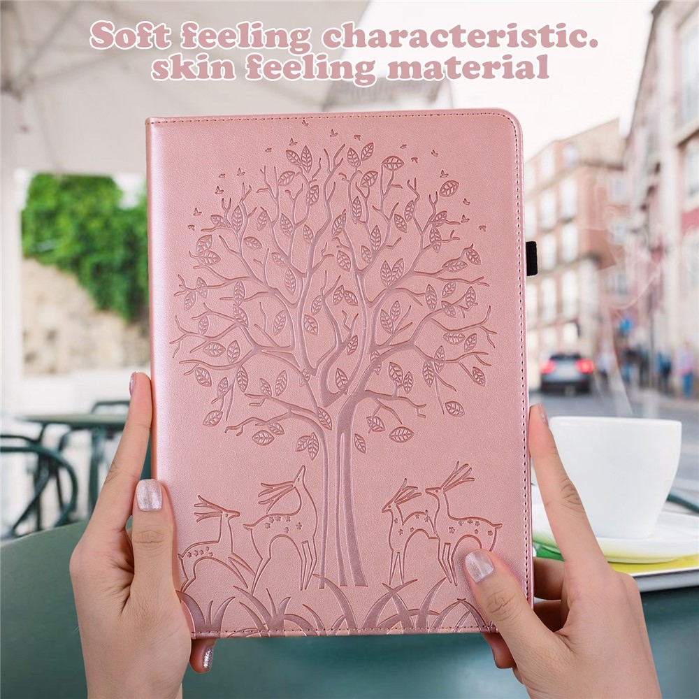 Tree zavírací pouzdro na tablet Xiaomi Redmi Pad SE 8.7 - růžovozlaté