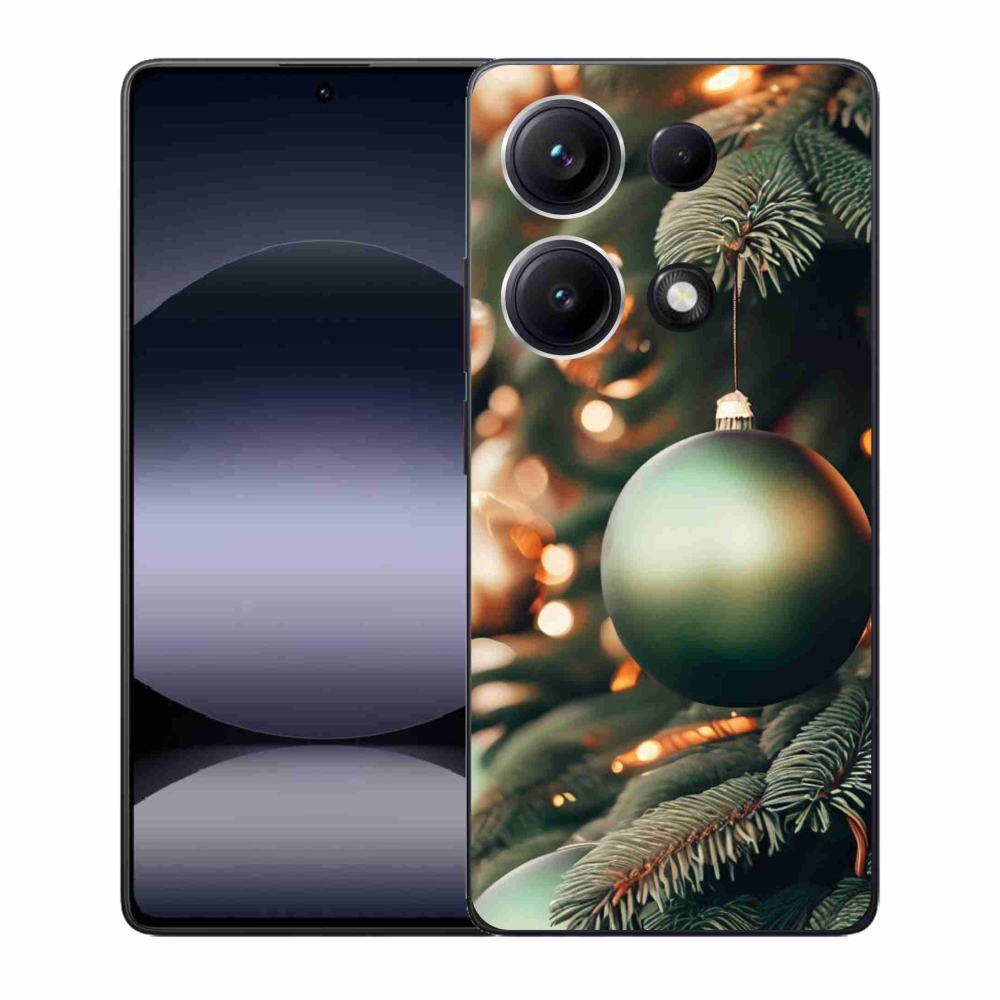 Gelový kryt mmCase na Xiaomi Redmi Note 14S - vánoční ozdoby 1
