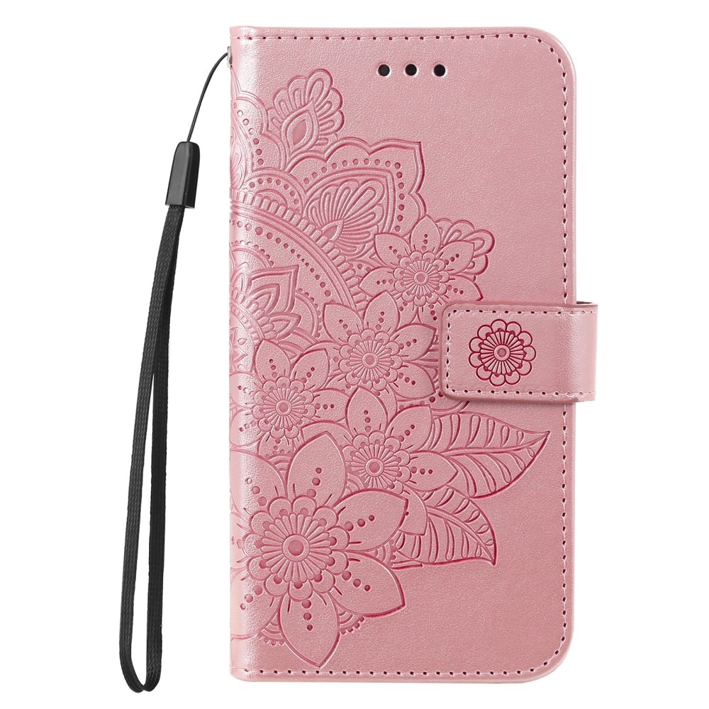 Mandala knížkové pouzdro na Xiaomi Redmi A3 - růžové