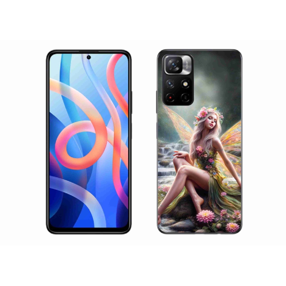 Gelový kryt mmCase na Xiaomi Redmi Note 11S 5G - motýlí žena 1