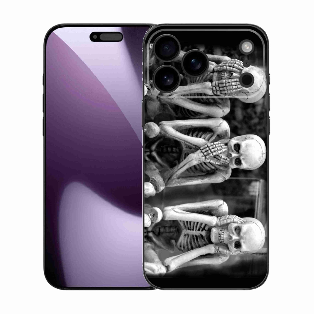 Gelový kryt mmCase na iPhone 17 Pro Max - kostlivci