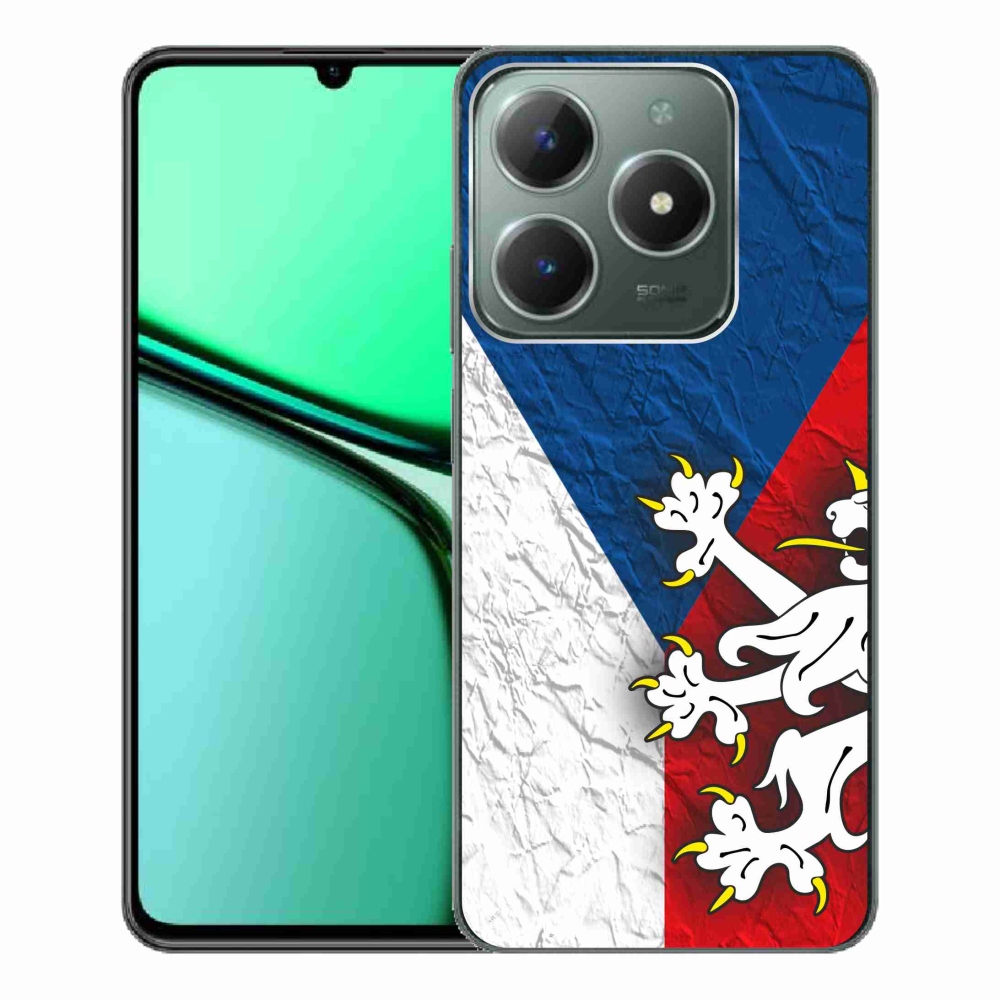 Gelový kryt mmCase na Realme C61 - česká vlajka 1
