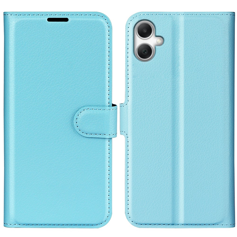 Litchi knížkové pouzdro na Samsung Galaxy A07 4G - modré