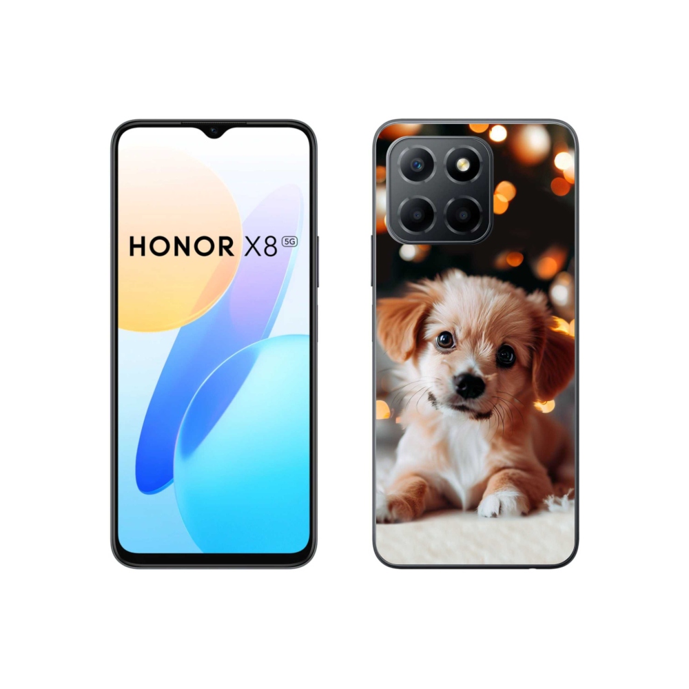 Gelový kryt mmCase na Honor X8 5G/70 Lite 5G - štěňátko