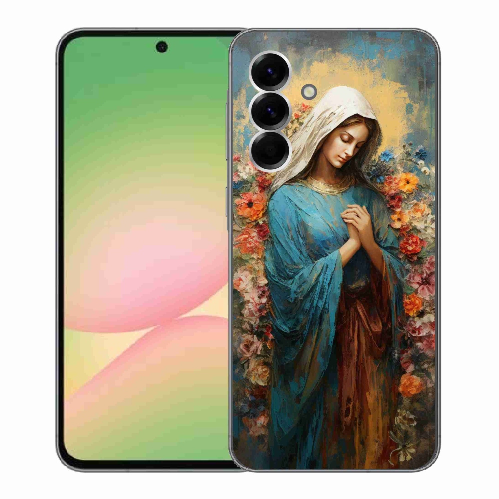 Gelový kryt mmCase na Samsung Galaxy A56 5G - svatá žena