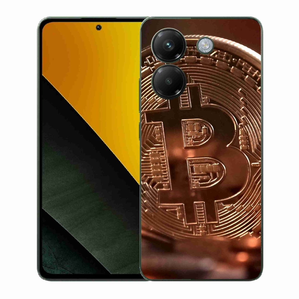 Gelový kryt mmCase na Xiaomi Poco M7 Pro 5G - bitcoin