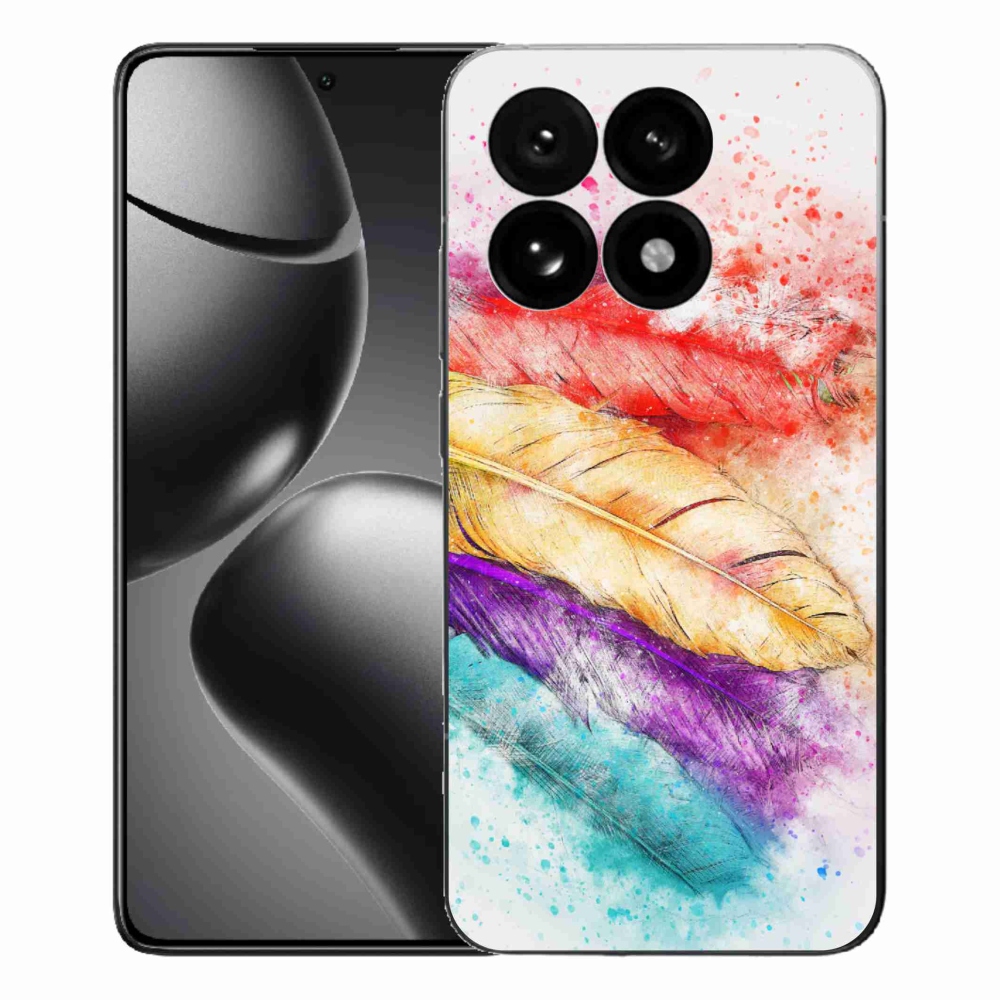 Gelový kryt mmCase na Xiaomi 15T - barevné peří