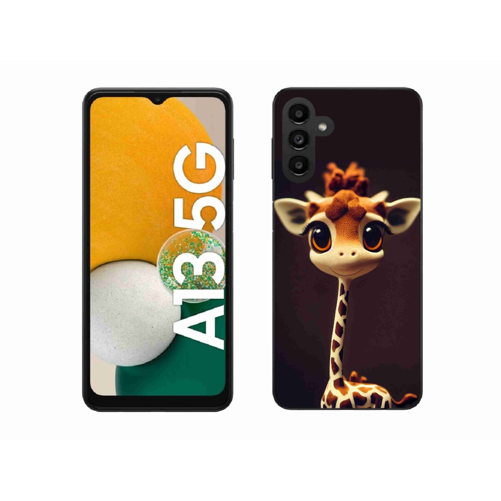 Gelový kryt mmCase na Samsung Galaxy A13 5G - malá žirafa