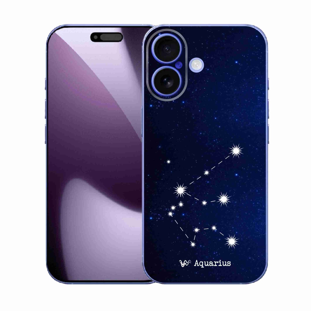 Gelový kryt mmCase na iPhone 17 - souhvězdí Vodnáře