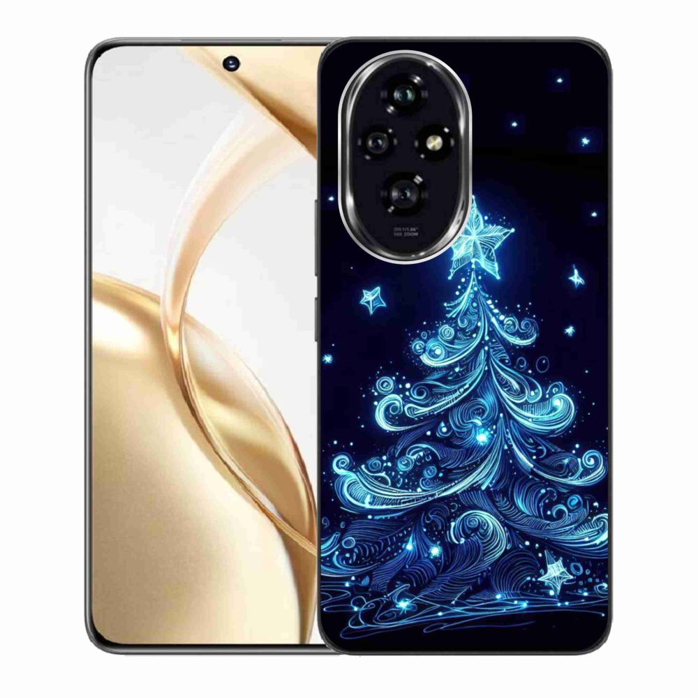 Gelový kryt mmCase na Honor 200 5G - neonový vánoční stromek 4